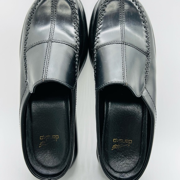 Dansko Black Leather Mules Size 39 or U.S. 8.5-9 - Picture 6 of 9